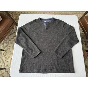 Nicoby Men's Gray Long Sleeve Henley Shirt XL